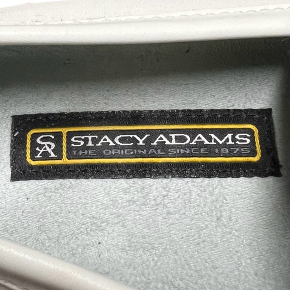 Stacy Adams Men's White Leather Bit Loafers Size 9 - Picture 8 of 8